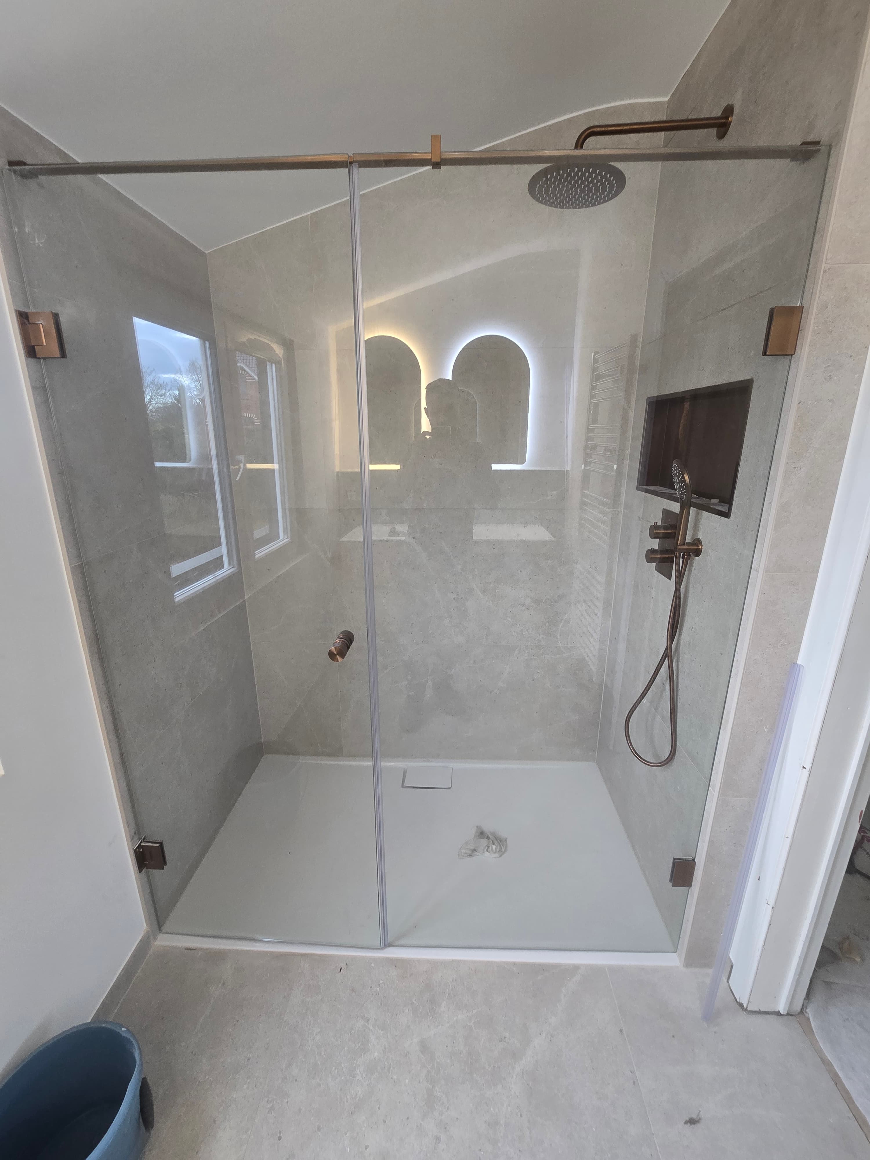 Douche design verre Bruxelles